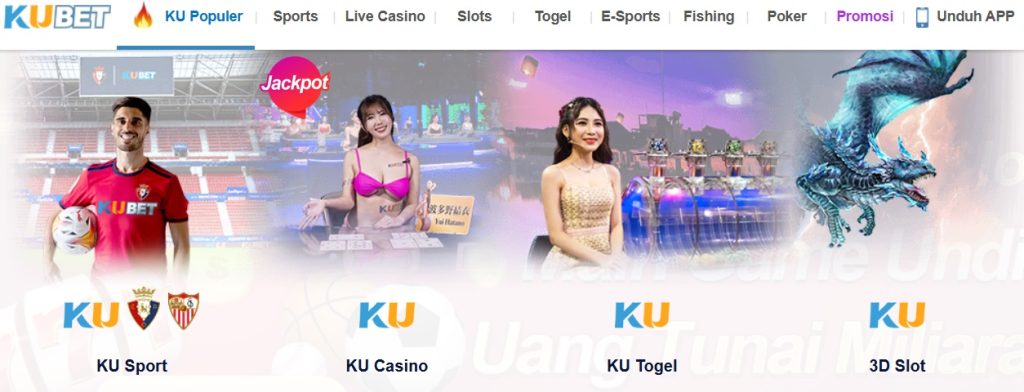 Jelajahi permainan menarik seperti KU Sport, KU Casino, KU Togel, dan 3D Slot di Kubet. Bergabunglah sekarang untuk pengalaman tak tertandingi!